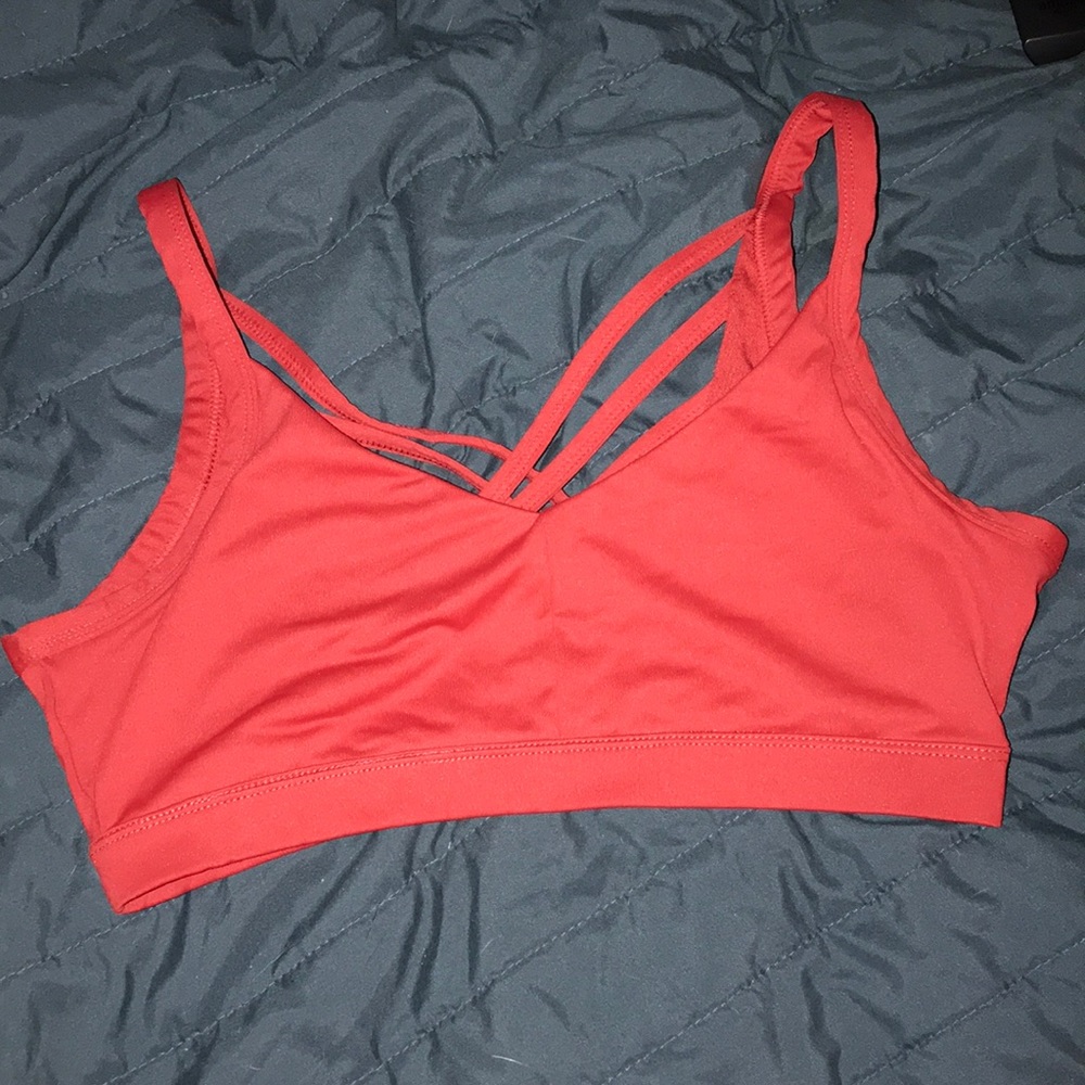 Strapy back sports bra